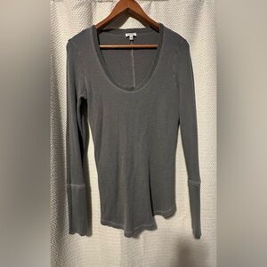Splendid Charcoal Long Sleeve Top